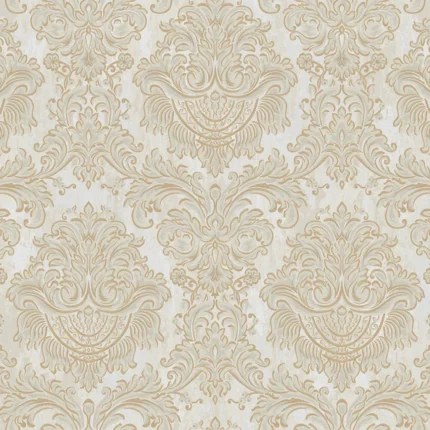 Cream Embossed Seven Adawall Wallpaper 7807-1